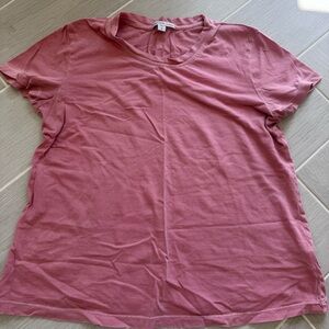James Perse Dusty Rose Short Sleeve Tee